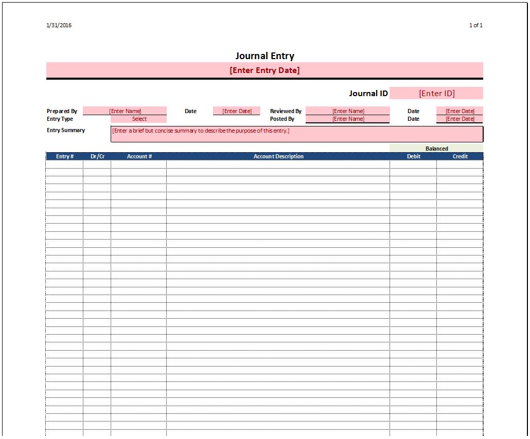 excel double entry bookkeeping template