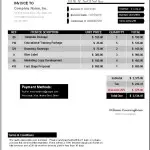 Invoice Template Everest Black