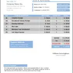 Invoice Template Everest Blue